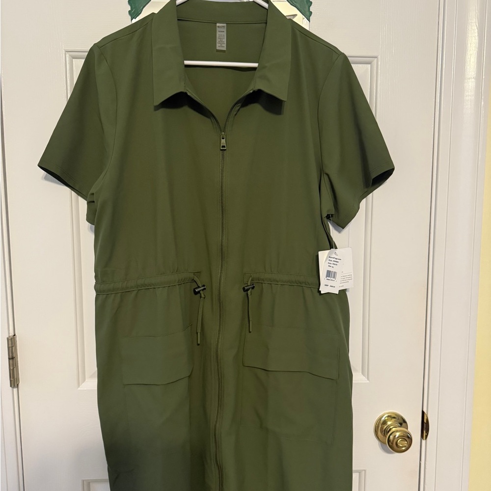 Beyond Yoga City Chic Dress - Olive